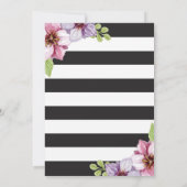 水彩花卉母亲节早午餐邀请函 招待状 (裏面)