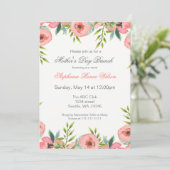水彩花卉母亲节早午餐邀请函 招待状 (スタンド正面)