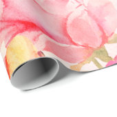 水彩花卉母亲节 ラッピングペーパー (ロールコーナー)