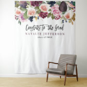 水彩花卉毕业祝贺 现代 タペストリー (インサイチュ)