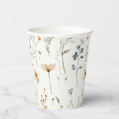 水彩花卉波西米亚风 紙コップ (右)