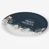 水彩花卉深梦幻婚前派对 ペーパープレート (アングル)