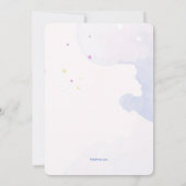 水彩花卉照片请柬 招待状 (裏面)