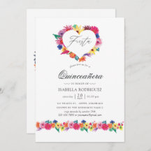 水彩花卉狂欢十五岁生日派对