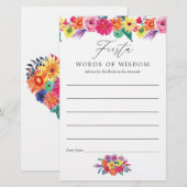 水彩花卉狂欢婚前祝福派对建议 (正面/裏面)