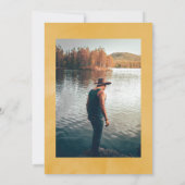 水彩花卉狩猎远征 生日庆祝纪念照片 招待状 (裏面)