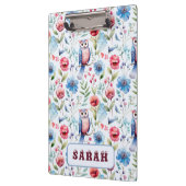 水彩花卉猫头鹰无缝图案 クリップボード (左)