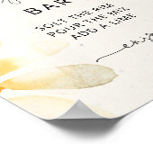 水彩花卉玛格丽塔酒吧招牌 ポスター (角)