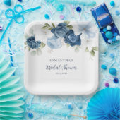 水彩花卉现代婚前派对邀请卡 ペーパープレート (パーティー)