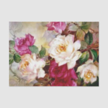 水彩花卉礼物搭配纸巾