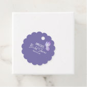 水彩花卉紫色蝴蝶婚前派对 フェイバータグ (インサイチュ)