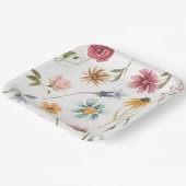 水彩花卉纸盘 ペーパープレート (傾斜あり)