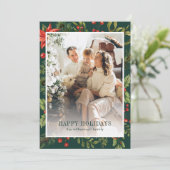 水彩花卉绿植相框照片 シーズンカード (スタンド正面)