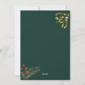 水彩花卉绿植相框照片 シーズンカード (裏面)