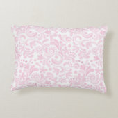 水彩花卉艺术 名称 粉色 白色 女孩风 可爱 アクセントクッション (裏面)