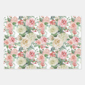 水彩花卉芍薬ラッピングペーパーシート ラッピングペーパーシート (正面3)