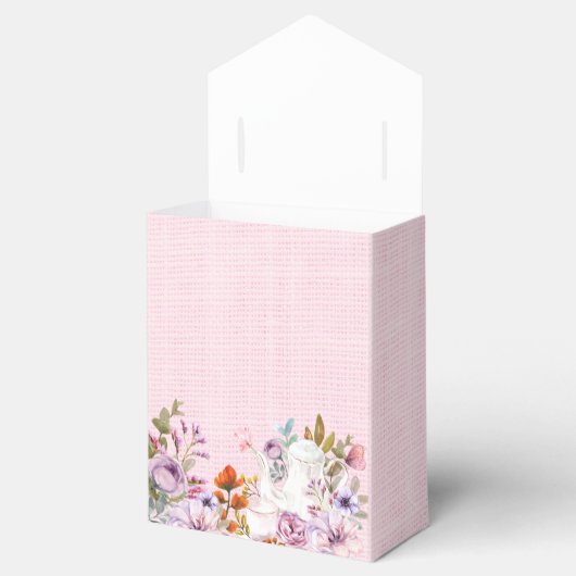 水彩花卉茶会主题婚前派对 フェイバーボックス (オープン)