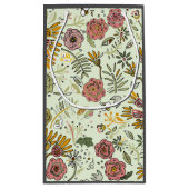 水彩花卉蜜蜂花朵优雅现代 スモールペーパーバッグ (裏面)