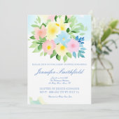 水彩花卉设计 招待状 (スタンド正面)