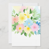 水彩花卉设计 招待状 (裏面)