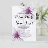 水彩花卉请柬 招待状 (スタンド正面)