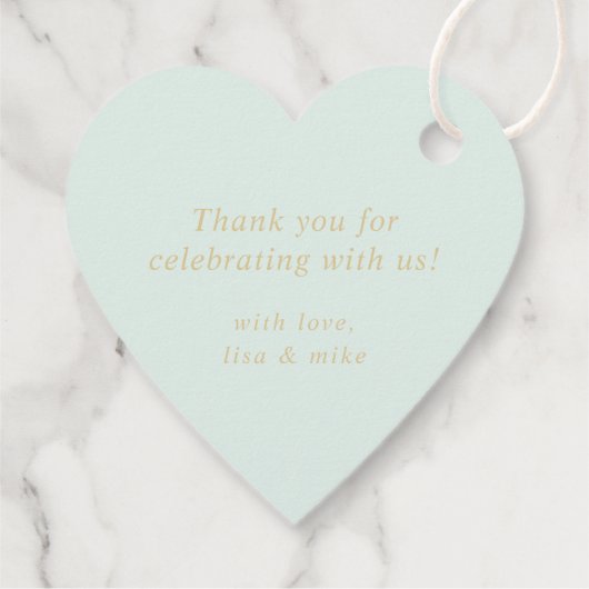 水彩花卉软绿感谢标签 フェイバータグ (裏面)