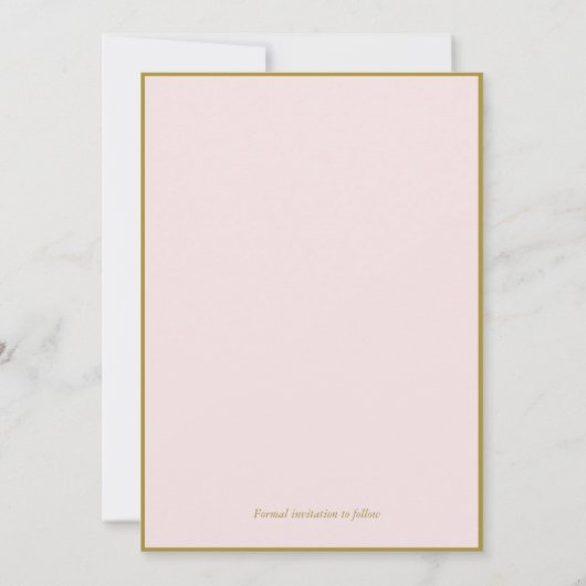 水彩花卉边框照片保存日期 セーブザデート (裏面)