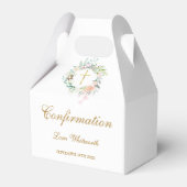 水彩花卉金色脚本确认信 フェイバーボックス (正面サイド)