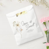 水彩花卉风格婚前派对 フェイバーバッグ (封をした状態)