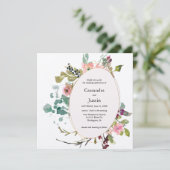 水彩花卉飞溅 招待状 (スタンド正面)