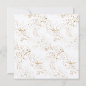 水彩花卉飞溅 招待状 (裏面)