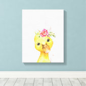 水彩花卉鸭子农家风格艺术 キャンバスプリント (インサイチュ (ウッドフロア))