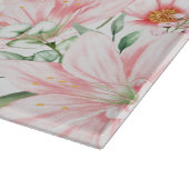 水彩花卉 カッティングボード (角)