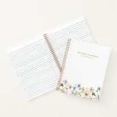 水彩花卉 ノートブック (内部)