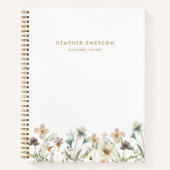 水彩花卉 ノートブック (正面)