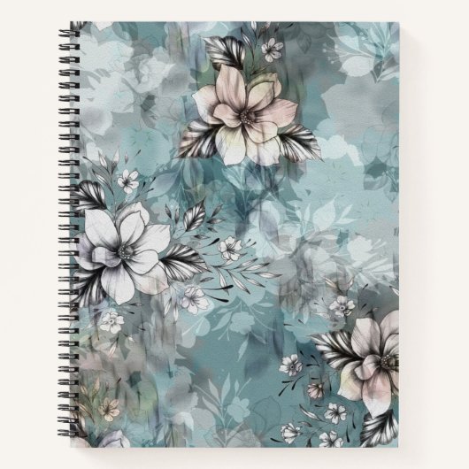 水彩花卉 ノートブック (正面)