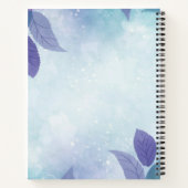 水彩花卉  モノグラム スケッチブック ノートブック (裏面)