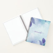 水彩花卉  モノグラム スケッチブック ノートブック (内部)