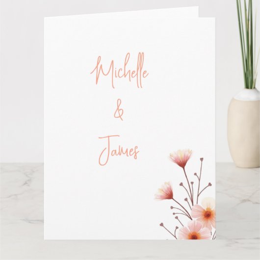 水彩花卉 专业 时尚 カード (正面)