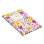 水彩花卉 可爱 个性化 丰富多彩 ノートブック (右側)
