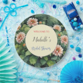 水彩花卉 可爱 婚前派对 ペーパープレート (パーティー)