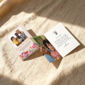 水彩花卉 | 女儿 母亲节 照片 カード