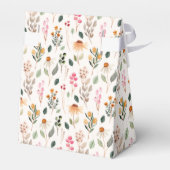 水彩花卉 婚前小聚会礼物 フェイバーボックス (裏面サイド)