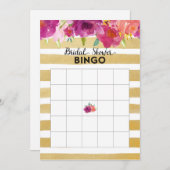 水彩花卉 婚前小聚宾果卡 (正面/裏面)