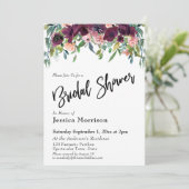 水彩花卉 婚前小聚 字体设计 招待状 (スタンド正面)