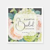 水彩花卉 婚礼前派对 スタンダードカクテルナプキン (正面)