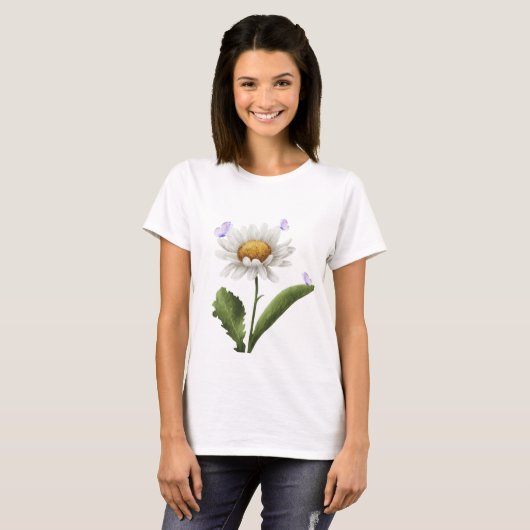 水彩花卉，植物花卉，自然 Tシャツ (正面フル)