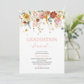 水彩花卉 毕业典礼早午餐 婴儿洗礼会 招待状 (スタンド正面)