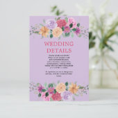 水彩花卉 现代植物婚礼 エンクロージャーカード (スタンド正面)