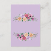 水彩花卉 现代植物婚礼 エンクロージャーカード (裏面)